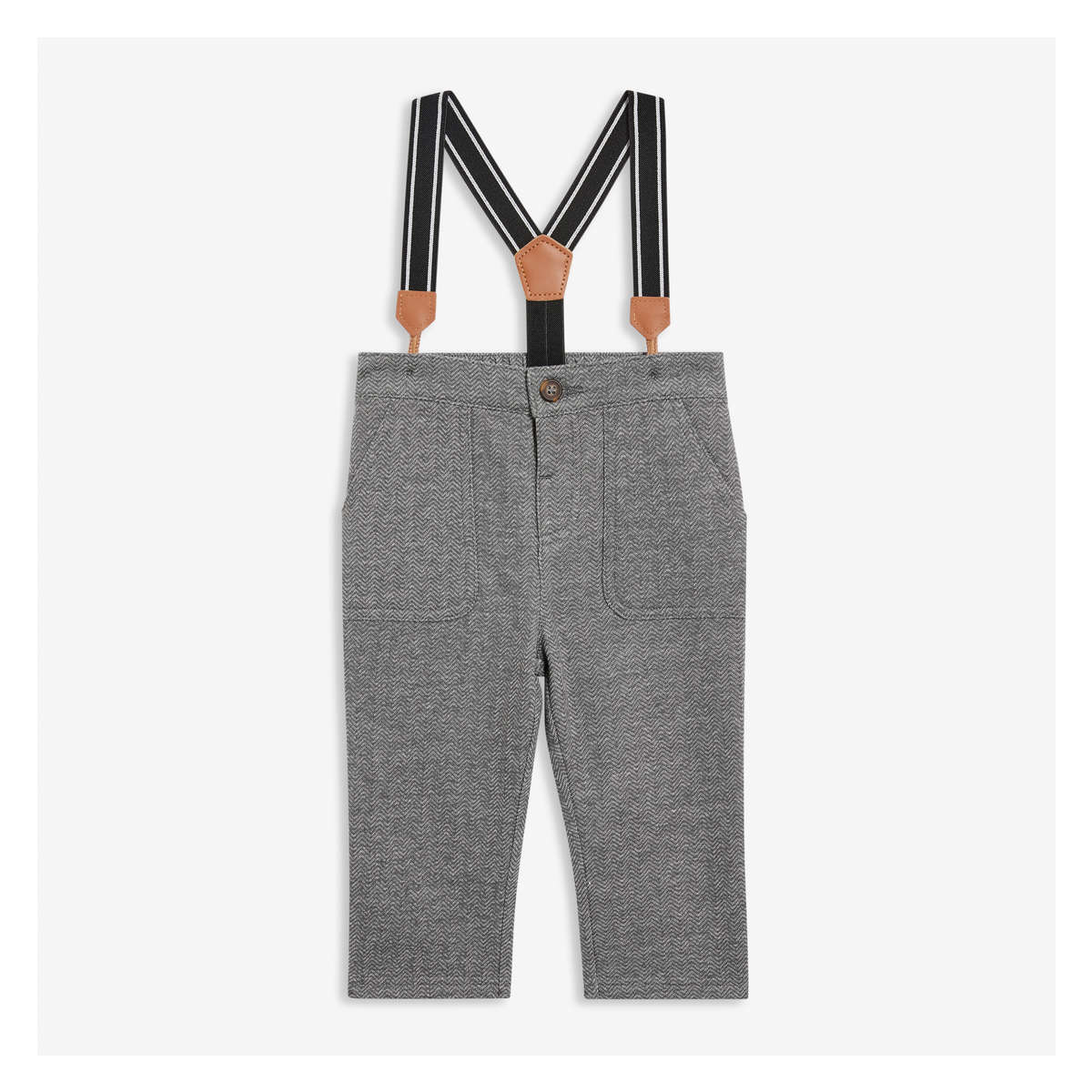 Baby boy grey dress pants clearance with suspenders